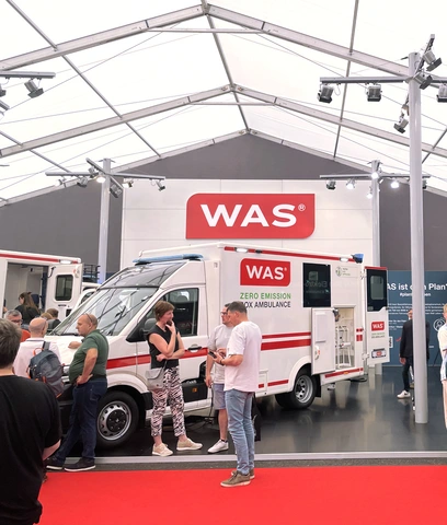 Innovativer Messestand der WAS auf der Rettmobil in Fulda