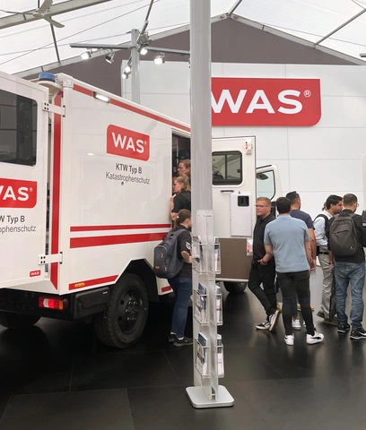 Innovativer Messestand der WAS auf der Rettmobil in Fulda