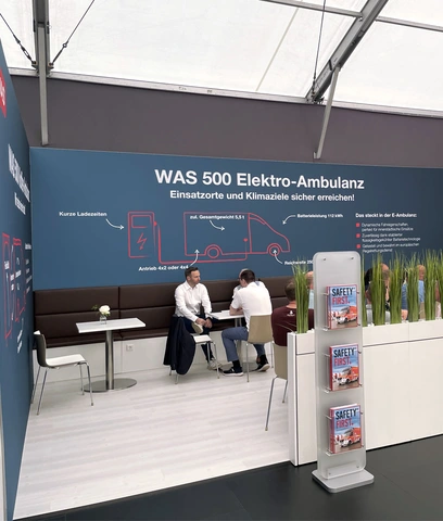 Innovativer Messestand der WAS auf der Rettmobil in Fulda