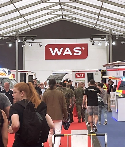 Innovativer Messestand der WAS auf der Rettmobil in Fulda