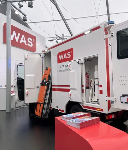 Innovativer Messestand der WAS auf der Rettmobil in Fulda