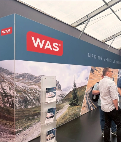 Innovativer Messestand der WAS auf der Rettmobil in Fulda
