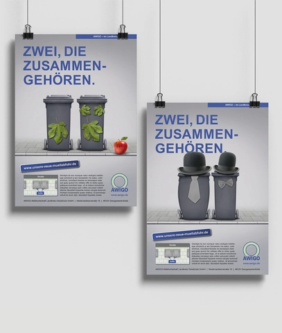 Doppelkammschüttung, kreatives Kampagnenmarketing für die AWIGO