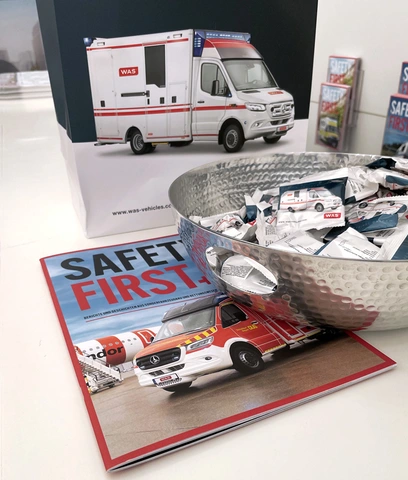 Innovativer Messestand der WAS auf der Rettmobil in Fulda